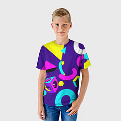 Футболка детская Геометрические фигуры, цвет: 3D-принт — фото 2