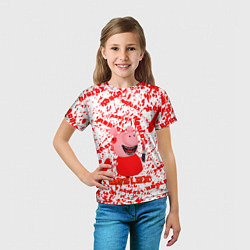 Футболка детская Roblox piggyСвинка Пигги, цвет: 3D-принт — фото 2