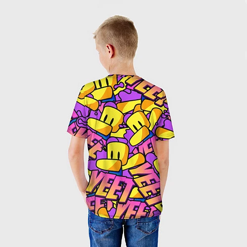 Детская футболка ROBLOX РОБЛОКС YEET / 3D-принт – фото 4