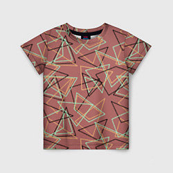 Детская футболка Террактовый геометрический