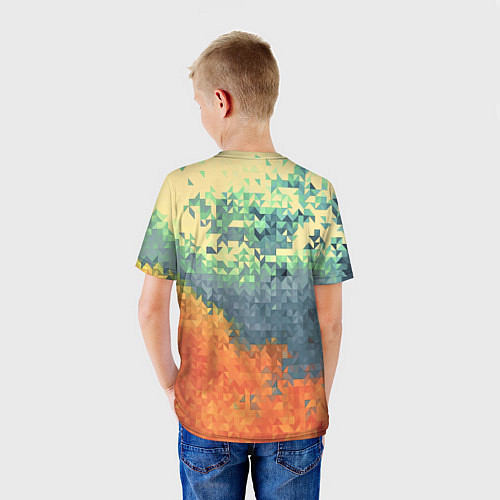 Детская футболка Стихия: лед и пламя / 3D-принт – фото 4
