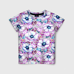 Детская футболка Анемоны - цветочный ковер