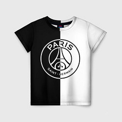 Детская футболка ФК ПСЖ PSG BLACK & WHITE