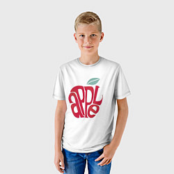 Футболка детская Красное яблочко, цвет: 3D-принт — фото 2