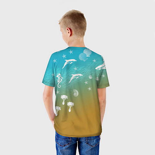 Детская футболка Морское ассорти / 3D-принт – фото 4