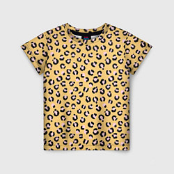 Детская футболка Желтый леопардовый принт