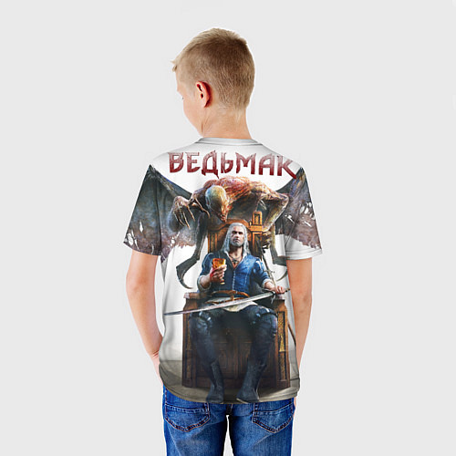 Детская футболка Geralt / 3D-принт – фото 4