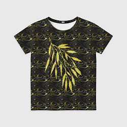 Футболка детская Золотые листья, цвет: 3D-принт
