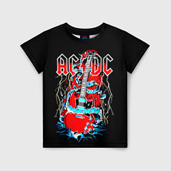 Детская футболка ACDC гитара