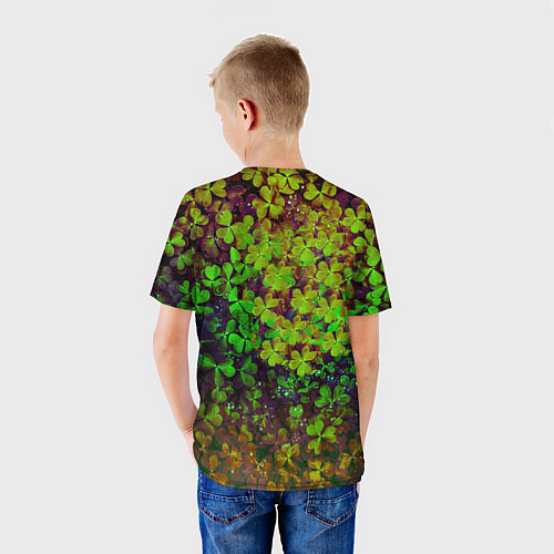 Детская футболка Четырехлистный Клевер / 3D-принт – фото 4
