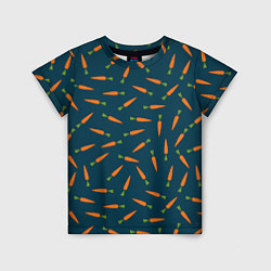 Детская футболка Морковки паттерн