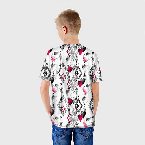 Детская футболка Абстрактный современный узор / 3D-принт – фото 4