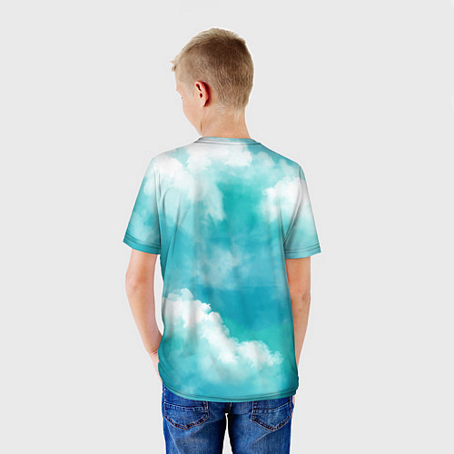 Детская футболка Голубое Небо Blue Sky Z / 3D-принт – фото 4