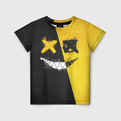 Детская футболка Yellow and Black Emoji