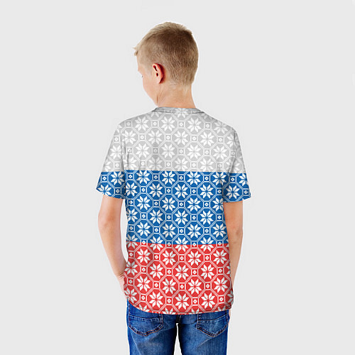 Детская футболка Россия / 3D-принт – фото 4