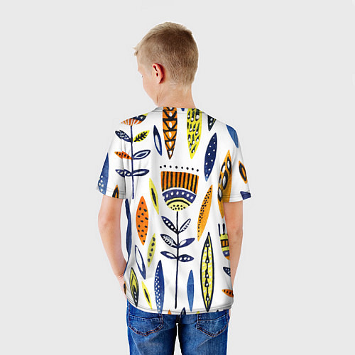 Детская футболка Цветы фараона / 3D-принт – фото 4