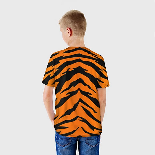 Детская футболка Шкура тигра / 3D-принт – фото 4