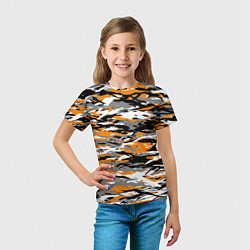 Футболка детская Тигровый камуфляж, цвет: 3D-принт — фото 2
