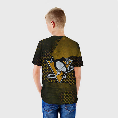 Детская футболка Pittsburgh Penguins на спине / 3D-принт – фото 4