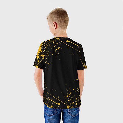 Детская футболка ONE PIECE PIRATES ВАН ПИС ПИРАТЫ ЖЁЛТЫЙ / 3D-принт – фото 4