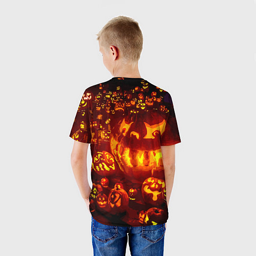 Детская футболка Тыквы на Хэллоуин / 3D-принт – фото 4