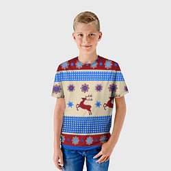 Футболка детская Новогодняя 2022, цвет: 3D-принт — фото 2