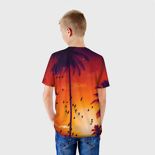Детская футболка РАЙСКОЕ НАСЛАЖДЕНИЕ / 3D-принт – фото 4