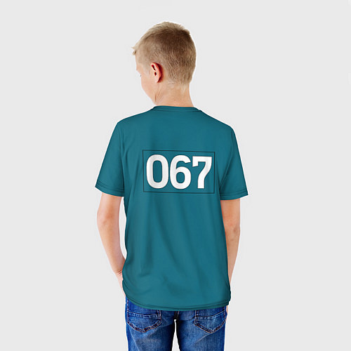 Детская футболка Игра в кальмара: 067 / 3D-принт – фото 4
