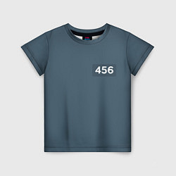 Детская футболка Игра в кальмара: 456