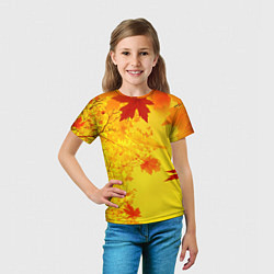 Футболка детская ОСЕННИЕ ЦВЕТА ЗОЛОТАЯ ОСЕНЬ, цвет: 3D-принт — фото 2