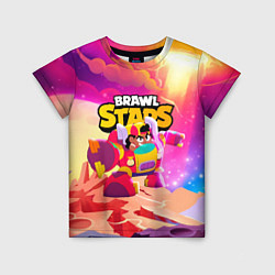 Футболка детская Опасная Meg Brawl Stars, цвет: 3D-принт