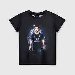 Футболка детская Lionel Messi Paris Saint-Germain, цвет: 3D-принт