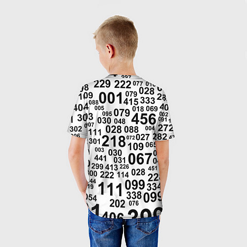 Детская футболка Игра в кальмара: номера игроков / 3D-принт – фото 4