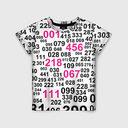 Детская футболка Игра в кальмара: номера игроков