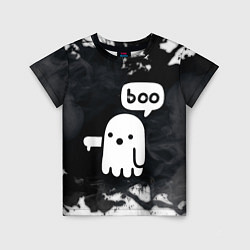 Детская футболка ХЕЛЛУОИН ПРИВЕДЕНИЕ БУ! HALLOWEEN GHOST BOO!