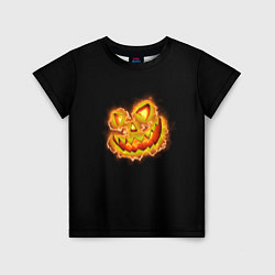 Детская футболка Череп тыквы