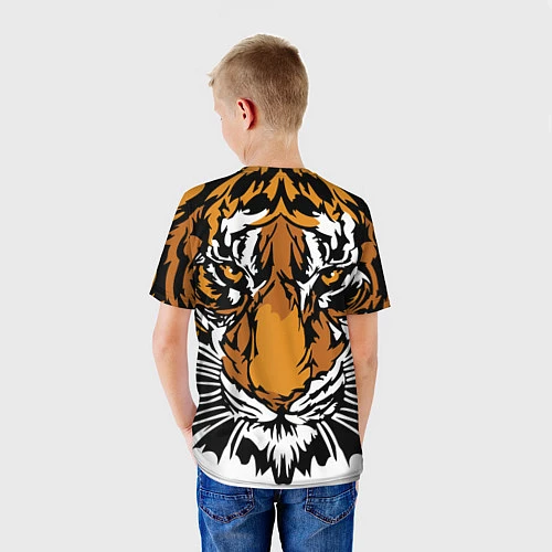 Детская футболка Взгляд хозяина джунглей / 3D-принт – фото 4