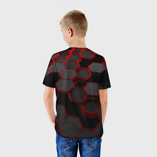 Детская футболка Игра в кальмара - плиты 3D / 3D-принт – фото 4