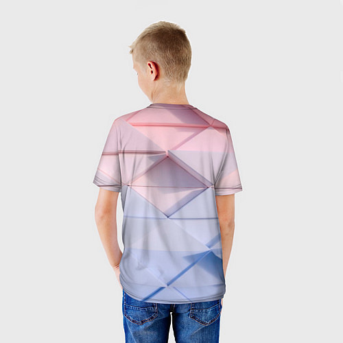 Детская футболка Треугольники для тебя / 3D-принт – фото 4