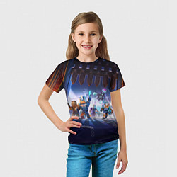 Футболка детская MINECRAFT АРМИЯ КРИПЕРОВ, цвет: 3D-принт — фото 2