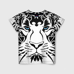 Детская футболка Водяной голубоглазый тигр