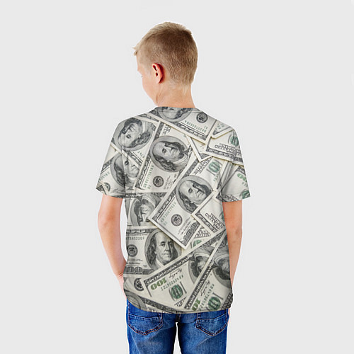 Детская футболка Dollars money / 3D-принт – фото 4