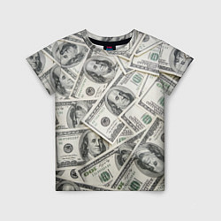Детская футболка Dollars money