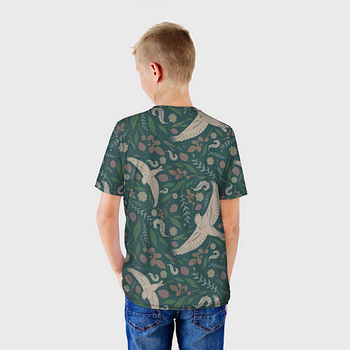 Детская футболка Ласточкина политра / 3D-принт – фото 4