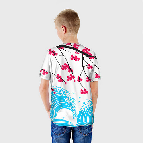 Детская футболка МАСКА КЛИНОК, РАССЕКАЮЩИЙ ДЕМОНОВ / 3D-принт – фото 4