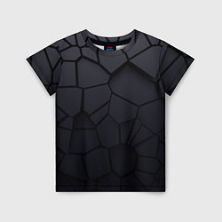 Детская футболка Карбоновые 3D плиты 3Д плиты геометрия