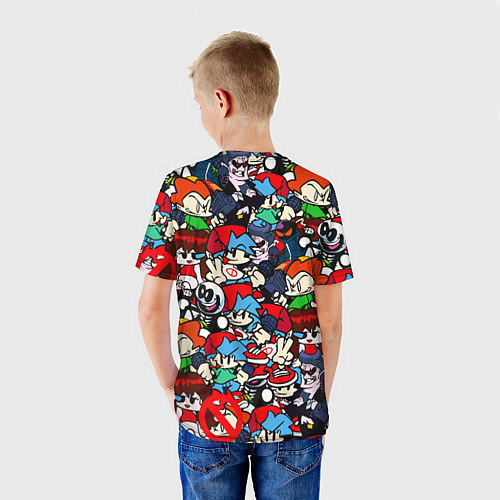 Детская футболка FRIDAY NIGHT FUNKIN ВСЕ ПЕРСОНАЖИ / 3D-принт – фото 4