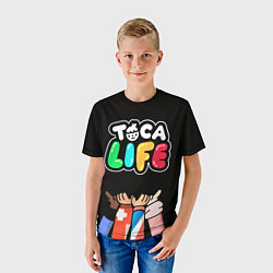 Футболка детская Toca Life: Friends, цвет: 3D-принт — фото 2