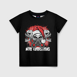 Детская футболка Mary Christmas черепа
