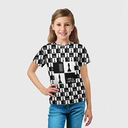 Футболка детская Шахматы Король и королева 2022, цвет: 3D-принт — фото 2